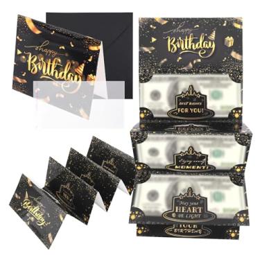 Imagem de Porta-dinheiro para Aniversário, Envelope para Dinheiro de Aniversário Presente Criativo com Cartão de Felicitações e Sacos Plásticos Transparentes for Homens Mulheres e Crianças