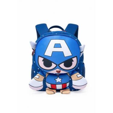 Imagem de Mochila Capitão America Resistente Escolar Masculino Infantil Marvel