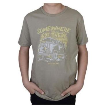 Imagem de Camiseta Juvenil Menino King&joe Malha Kombi Marrom CA11042-Masculino