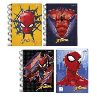 Imagem de Starschool – Caderno Pocket 1/8 Capa Dura Espiral Spiderman Marvel | 80 Folhas | Tamanho de Bolso Ideal para Lembretes e Recados com Estilo de Herói