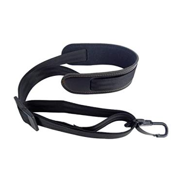 Imagem de UGPLM Alça de pescoço de saxofone confortável, alça de pescoço de saxofone de comprimento ajustável, alça de pescoço de saxofone tenor, faixa de pescoço de saxofone accs peças, gancho de metal