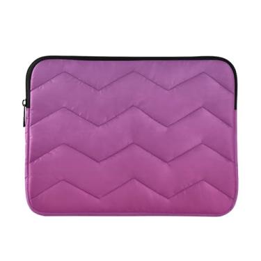 Imagem de Capa para laptop fina e leve gradiente rosa vermelha, durável, trabalho, viagem, tablet, bolsa para laptop feminina, fofa, de 13 a 14 polegadas