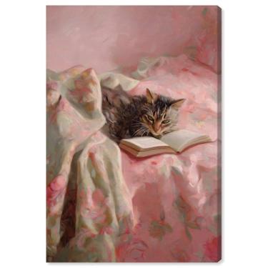 Imagem de Cat Nap Chapter I Impressão em tela Pet Wall Decor por Art Remedy, Gallery Wrapped, 20 x 76