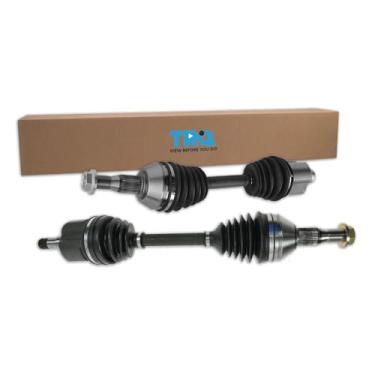 Imagem de TRQ Kit de montagem de eixo dianteiro CV C/V novo par esquerdo e direito conjunto de 2 peças para Buick Lucerne 3.9L V6 2009-2011