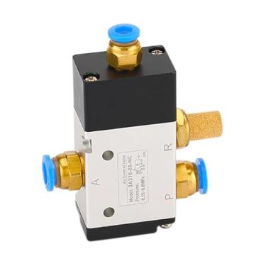 Imagem de 3A110-06 3A210-08 3A310-10 3A410-15 Válvula de inversão de controle de ar de 3 vias de 2 posições 1/20.3 cm 1/10.2 cm 3/20.3 cm 1/5.1 cm (3A310-10 PC6-03)