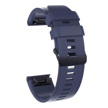 Imagem de BUDAY 26 22 mm Pulseira de silicone para Garmin Fenix 7X Fenix 7 Fenix 6X 5X 3 3HR Descent MK1 Fenix 6 5 935 945 MARQ pulseiras de pulseira (Cor: E, Tamanho: Para Forerunner 935 945)