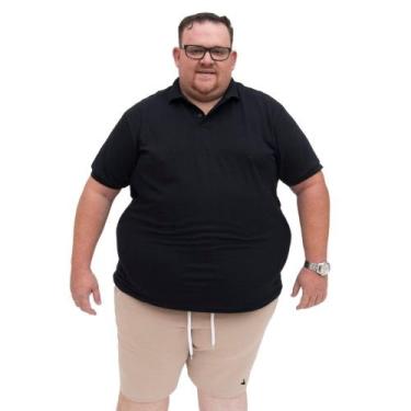 Imagem de Bermuda Moletinho Plus Size Algodao Masculina Tamanho Especial Cordao 