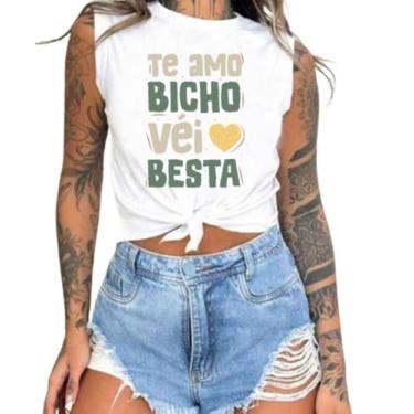 Imagem de Cropped T-Shirts Feminino Estampado Várias Estampas 86 - megan basic, 