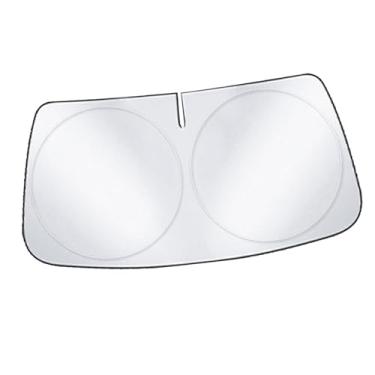 Imagem de aqxreight Pára- do Carro Protetor Solar e Calor Reflexivo Ti Prata Protetor Solar Dobrável Capa de Pára- Dianteiro para Carros, Caminhões e SUVs Universal Fit Sun para Dirigir No Verão e Uso Ao Ar (L)