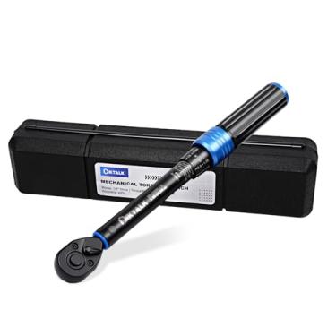 Imagem de DikTalk Chave de torque de 1/10.2 cm (5-25 N.m e 44-221 IN.LB), ± 3% de alta precisão, catraca de 72 dentes para reparo de bicicletas, eletrônicos, carregador de focinheira - com capa protetora