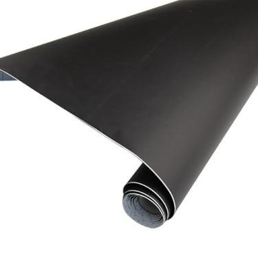 Imagem de Adesivo Lousa Quadro Negro Preto Fosco 2 m x 45 cm para Escrita com Giz Aplicação Vertical