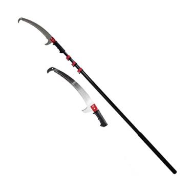 Imagem de Serra de poda telescópica, serra de poda telescópica extensível profissional para paisagismo, usada para aparar galhos e folhas, serra de árvores frutíferas de alta altitude, podador de árvores (tam