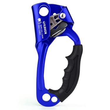 Imagem de WILDKEN Escalada de mão ascendente ao ar livre montanhismo árvore arborista escalada rapel equipar mão ascender para 8-13 mm corda esquerda direita ascender