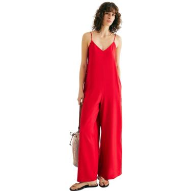 Imagem de Macacão Longo Hering Evasê com Linho-Feminino