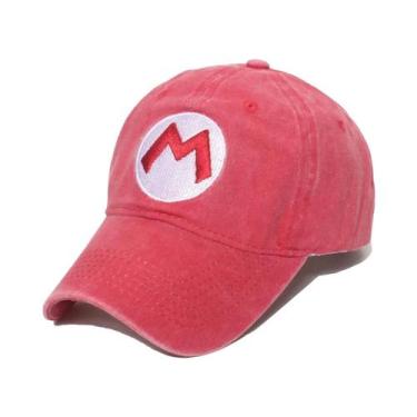 Imagem de Boné De Beisebol Com Aba Curva Super Luigi Brothers Anime Cosplay Em L