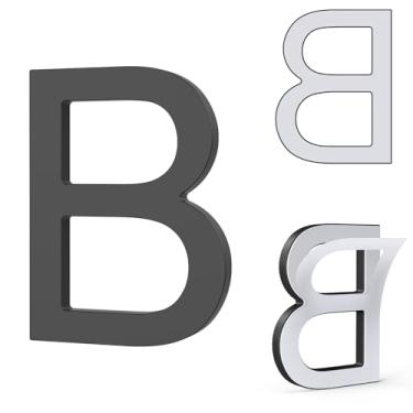 Imagem de Números autoadesivos de casas de 12 cm, números de caixa de correio DEWEL número de porta de endereço, números de endereço de casa moderna de acrílico e letras para casa, apartamentos, escritório