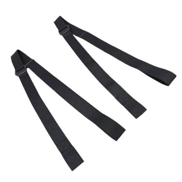 Imagem de SUNGOOYUE 2 Peças de Tiras de Peso, Tiras Ajustáveis ​​de Segurança para Haltere de Poliéster Com Fivela para Supino, Rack de Agachamento, Treinamento de Força de Academia Em Casa