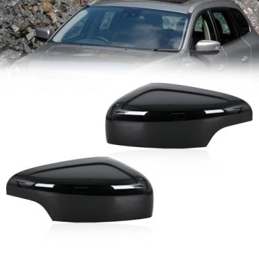 Imagem de JESYMBX Tampa do espelho retrovisor para Volvo XC60 2009-2013 Capa de capô lateral da porta 39854919 39854904 preta esquerda e direita