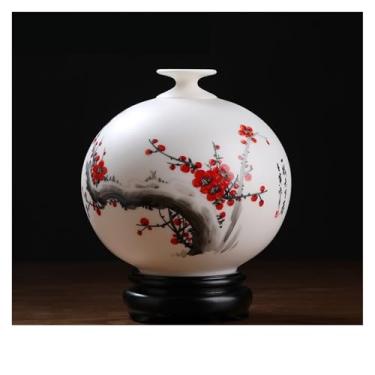 Imagem de Vaso de cerâmica estilo chinês ornamentos estudo sala de estar decoração de casa vasos de flores