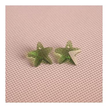 Imagem de FFIME Apanhadores de sol de jardim multicoloridos 14 mm contas de lustre de vidro de cristal estrela-do-mar contas de pedra para acessórios de lustre, outros colares de pingente feitos à mão com