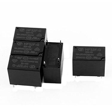 Imagem de 5 peças relés 24VDC 250VAC 10A 4 terminais NO SPST HF32F-G/024-HS Relé de potência acessório