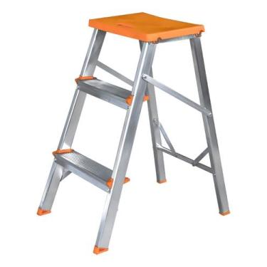 Imagem de Escada Banqueta de Alumínio 2 Degraus Patamar BAQ003 Ágata - agata