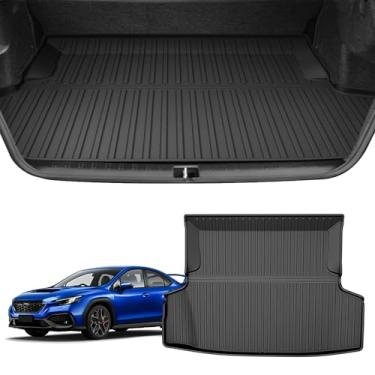 Imagem de AOMSAZTO Forro de carga com ajuste personalizado para Subaru Impreza 2012-2016/2012-2021 WRX/2012-2021 STI - Tapete de porta-malas automotivo à prova d'água para todos os climas