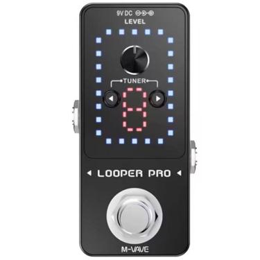 Imagem de Pedal Looper Pro M-Vave Tuner Afinador