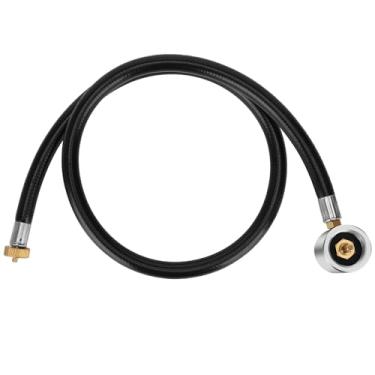 Imagem de WADEO Mangueira de substituição para fogão de acampamento de combustível duplo, 9,5 m CGA600 e M16*1 mangueira reguladora de propano para fogão portátil a gás de acampamento a propano e butano