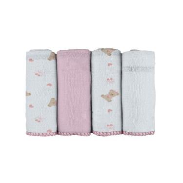 Imagem de Pano de Boca para Bebê 34 cm x 34 cm Bublim - Buba, Ursa
