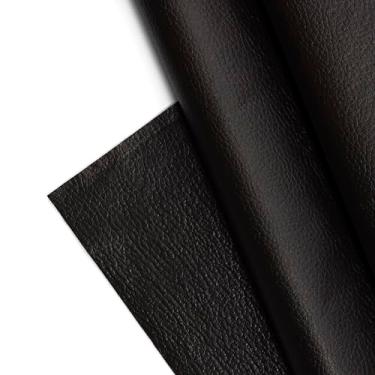 Imagem de Tecido de couro sintético texturizado, folhas de vinil de grão de seixo liso, material em relevo, estofamento, vestuário da moda, automotivo, faça você mesmo e artesanato - Corte individual de 1 jarda