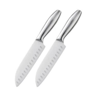 Imagem de Faca Santoku Japonesa Em Aço Inoxidável Profissional Para Chef, Faca U