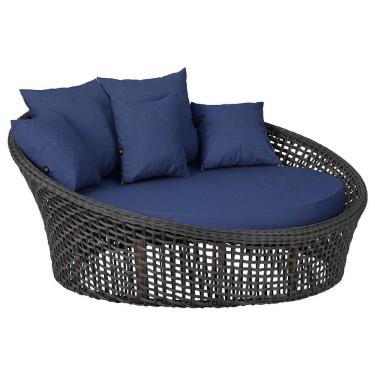 Imagem de Chaise Hungria Pintura Marrom Corda Náutica E10 Trama Preto