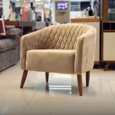 Imagem de Poltrona Decorativa Madeira Maciça Karina Bianchi Móveis