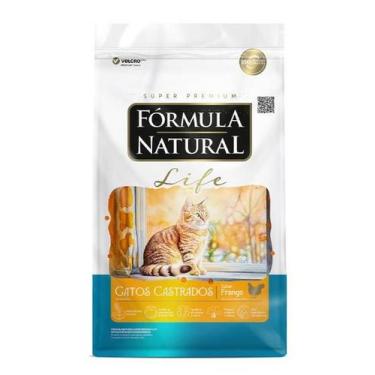 Imagem de Ração Fórmula Natural Life para Gatos Adultos Castrados Sabor Frango 1