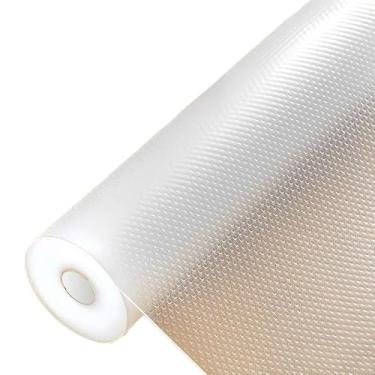 Imagem de Forro Antiderrapante Transparente em PVC para Gavetas, Armários e Geladeira Fácil de Cortar(150x30cm)