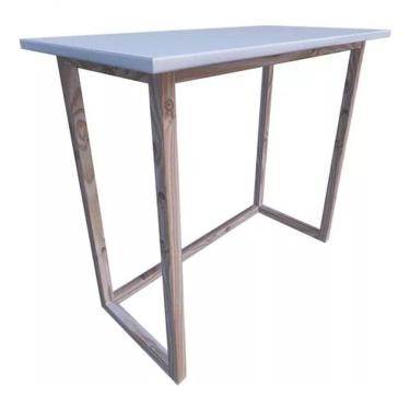 Imagem de Mesa Computador Escrivaninha Notebook Home Expor Livros Cor Preto