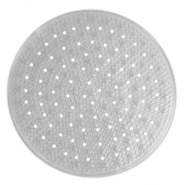 Imagem de Tapete Para Box E Banheiro Antiderrapante Redondo Com Ventosa - Plasvale Transparente