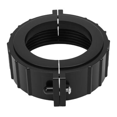 Imagem de Luocute 2 Conjuntos de Uniões de Porca Dividida para Aquecedor de Banheira de Hidromassagem Spa, Design Dividido de Plástico Com Parafusos Fixos para Furos de Montagem de Flange de