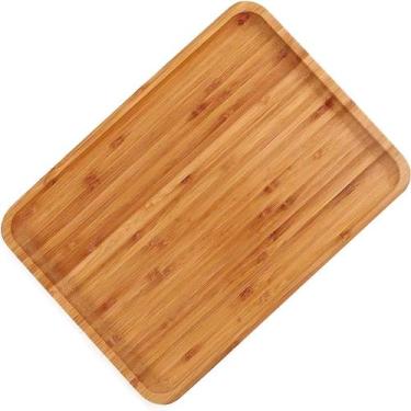 Imagem de Bandeja Em Madeira Bambu Com Alça Café Na Cama Utensílio - Nova decora