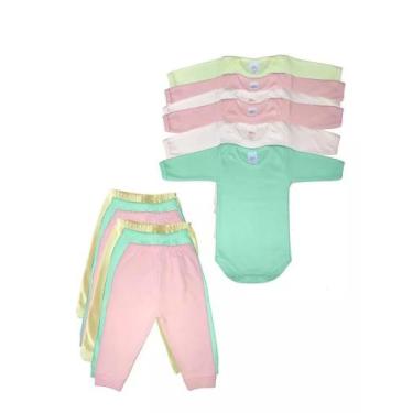 Imagem de Kit roupinhas de bebe 12 peças simples - VANE