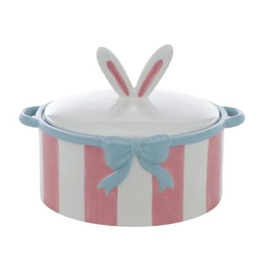 Imagem de Cacarola Decorativa De Pascoa Striped Easter 16x23cm 1067885