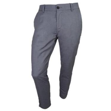 Imagem de Calça Social Masculina King&Joe Alfaitaria Slim Cinza - CL23-Masculino