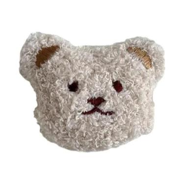 Imagem de Suporte De Celular De Pelúcia Urso Fofo Dobrável Para iPhone Samsung -