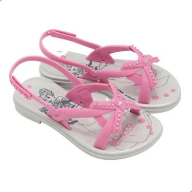 Imagem de Sandália Grendene Disney Castelo Real Infantil Cinza Rosa - Grendene K