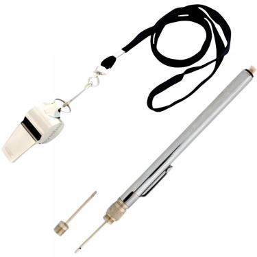 Imagem de Kit Uhlsport Apito Profissional Calibrador Caneta Pressão Bolas-Unissex