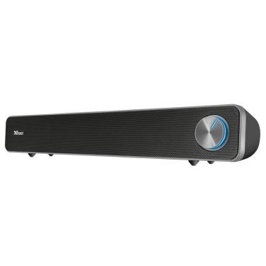 Imagem de Soundbar Trust Arys, Iluminação LED, Design Compacto, 12W, 3.5mm, USB, Preto - 22946-Unissex
