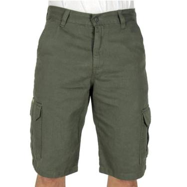 Imagem de Bermuda De Sarja R7Jeans Masculina Modelo Cargo 100% Algodão-Masculino