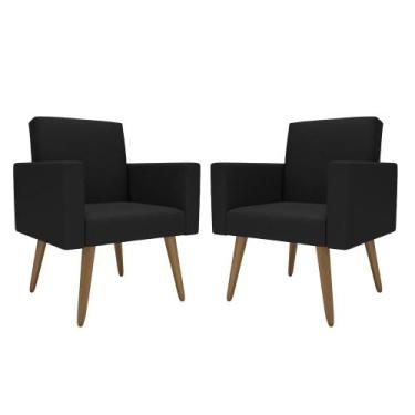 Imagem de Kit 2 Poltronas Decorativas para Sala de Estar e Recepção Lina - Móvei