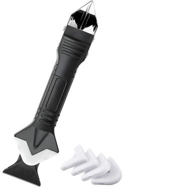 Imagem de Espátula De Rejunte Profissional 5 Em 1 Com Pontas De Silicone – Acabamento Perfeito. Aplicação Rejunte